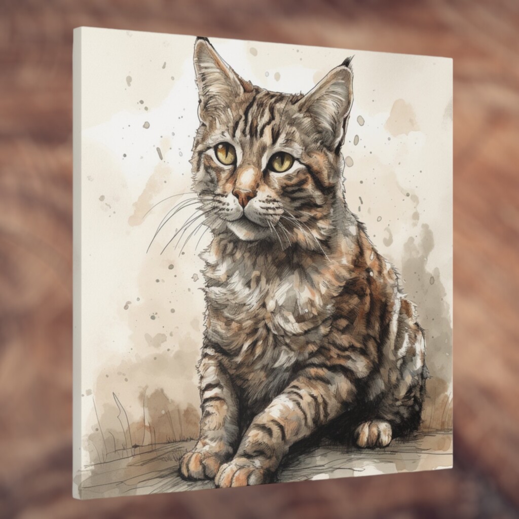 Cat Illustration Wall Art: Celebrating Feline Charm in Your Home
