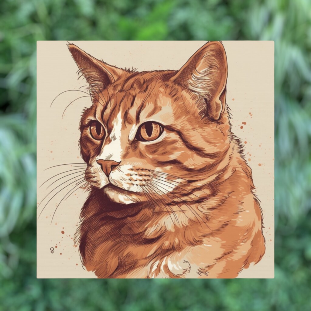 Captivating Cat Illustration Wall Art: Adding Feline Flair to Your Home Decor
