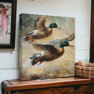 The Dynamic Beauty of a Painting of Ducks Flying: A Tribute to Nature&#8217;s Majesty